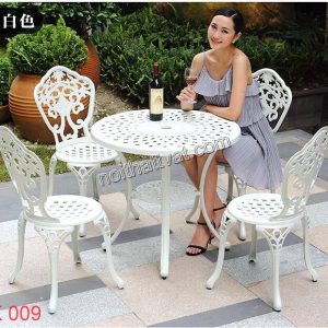 Bàn ghế nhôm đúc TK 009
