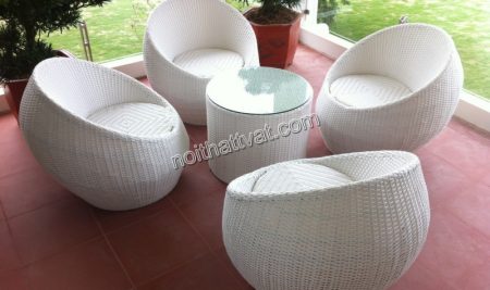 Tạo nét đặc sắc riêng biệt cho quán cafe với bàn ghế giả mây