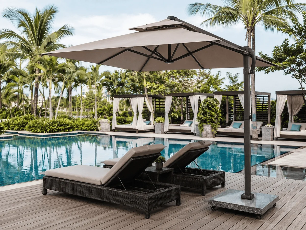 Top 15+ các mẫu ô bể bơi cao cấp đầm chắc, báo giá xưởng T&T 2026 ô dù bể bơi