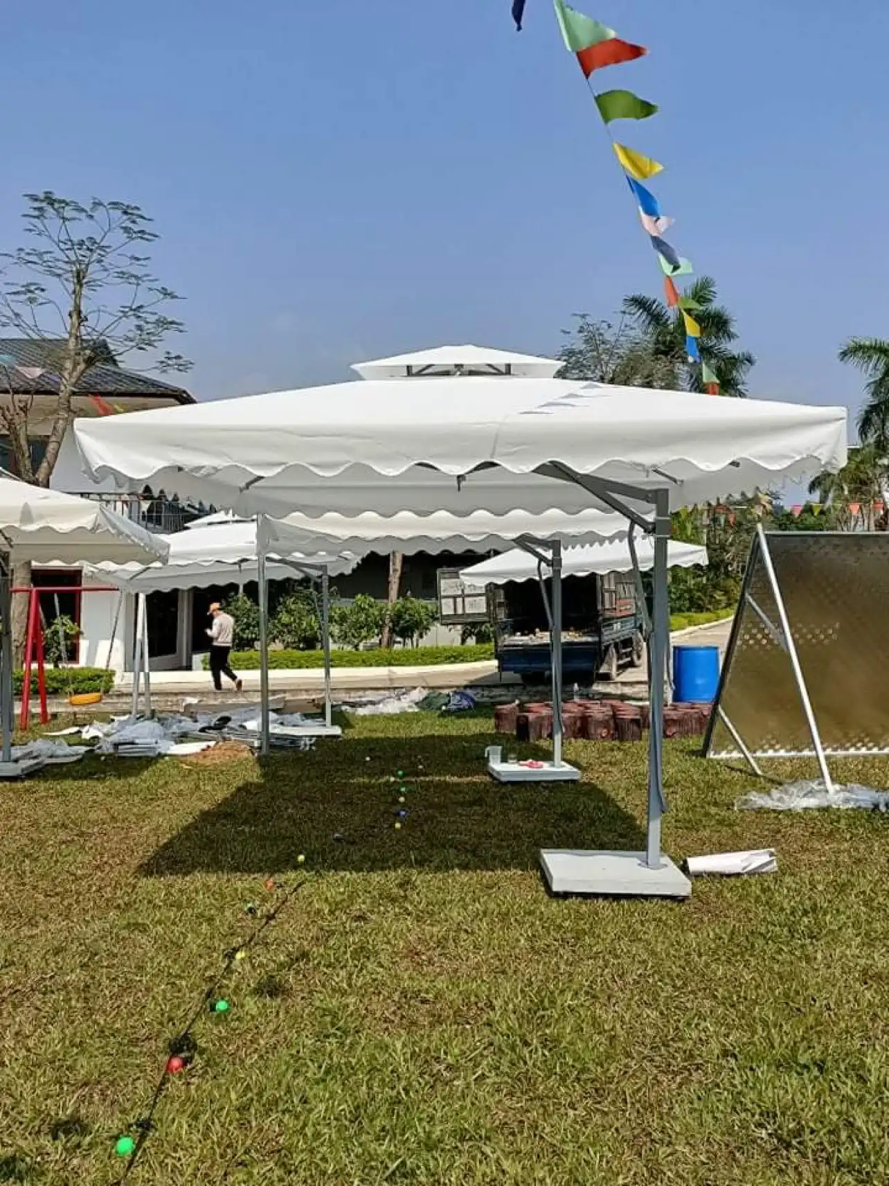 Dù vuông lệch tâm 3.5m TO 029
